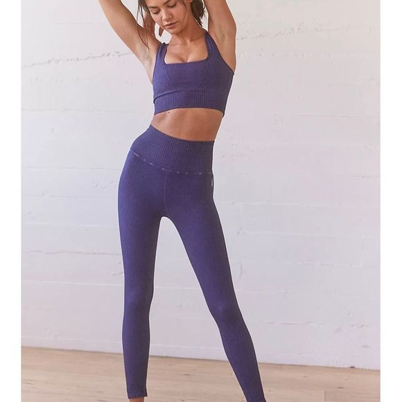 NWOT Free People Good Karma Tile Textured Set in OuterSpace MSRP $138 M/L - Picture 4 of 12